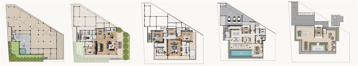 Планировка 6 спален 1569 м², ЖК La Vista Villas