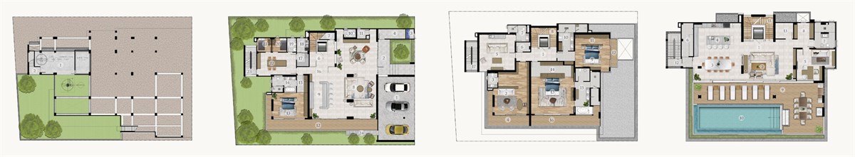 Планировка 6 спален 1139 м², ЖК La Vista Villas