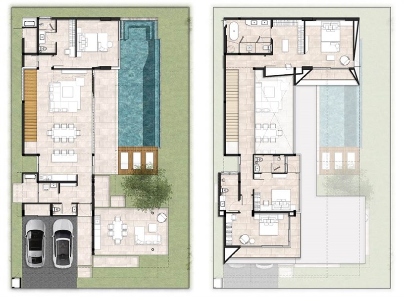 Планировка 4 спальни 514 м², ЖК Botanica Grand Avenue