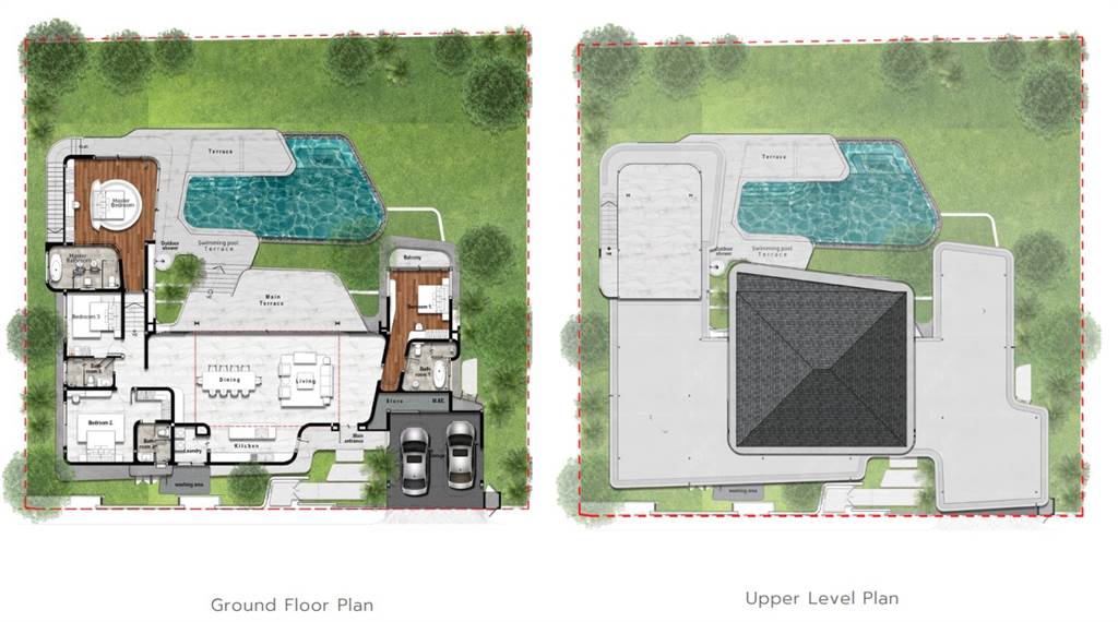 Планировка 4 спальни 1179 м², ЖК Botanica Sky Valley